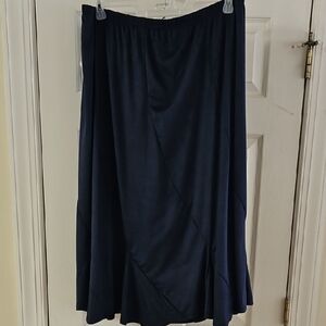 Ulta Soft Elegant Navy Blue Lined Women's Skirt New No Tag